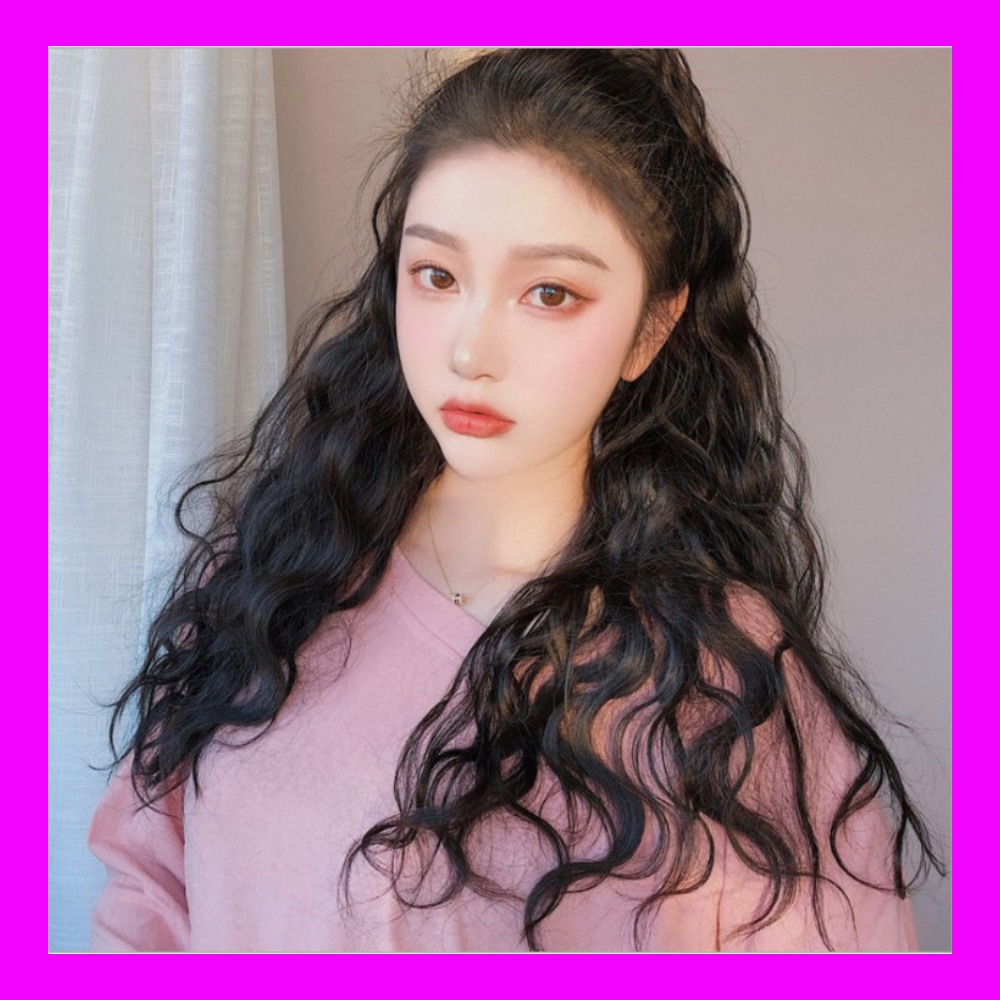 Đuôi tóc giả cột xoăn đuôi gà, ngoặm tóc giả nối dài tóc