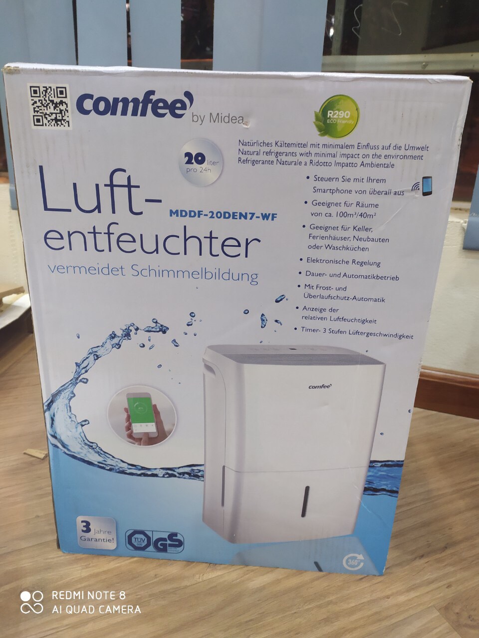 Máy hút ẩm comfee mddf-20den7-wf, tự động, tiết kiệm điện năng