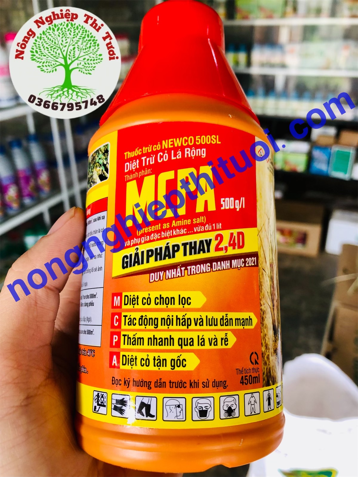 Thuốc trừ cỏ 2,4 d new - newco 500sl , diệt cỏ nhanh mạnh