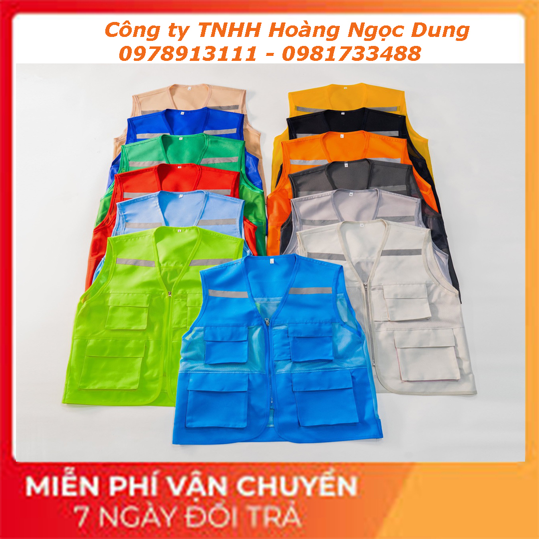 Áo ghile kỹ sư phản quang, áo bảo hộ lao động, áo bảo hộ lao động kỹ sư