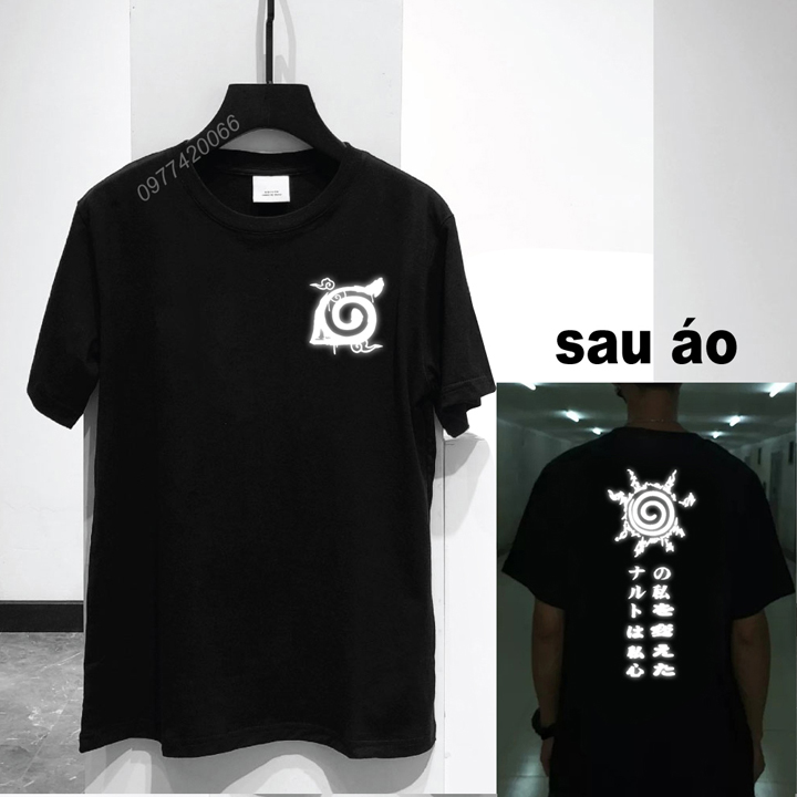 áo Naruto phản quang, áo thun Uzumaki, Uchiha, áo phông Naruto