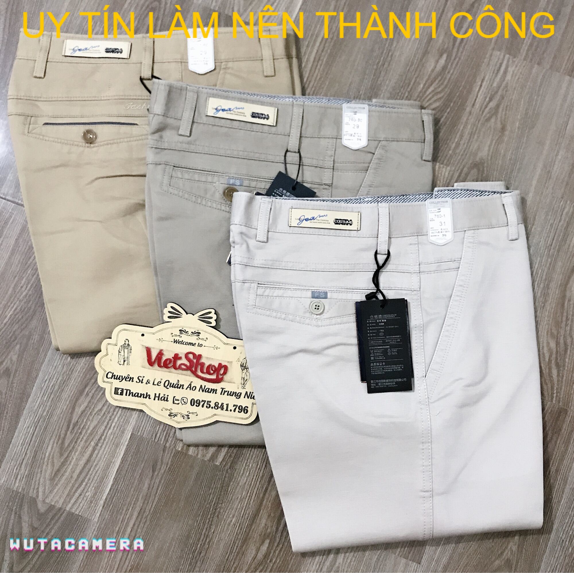 Quần kaki nam trung niên chất dày dặn k nhăn nhàu+ ẢNH THẬT