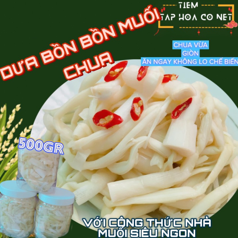 500gr dưa bồn bồn muối chua đặc sản bạc liêu.
