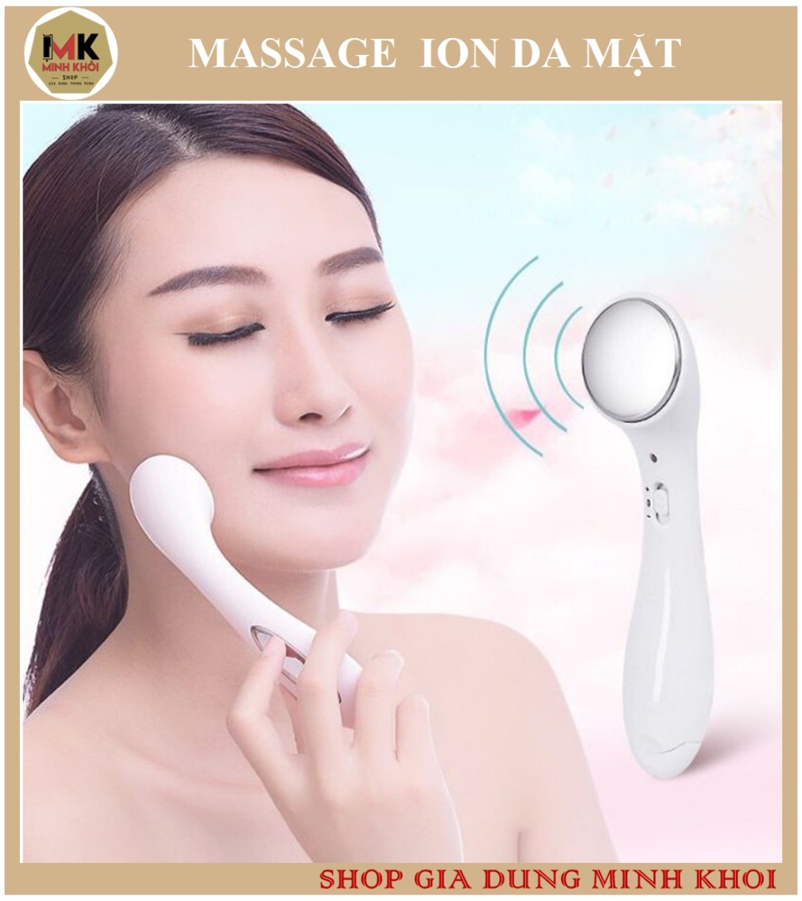 Máy Massa Da Mặt ion Dưỡng Trắng Da