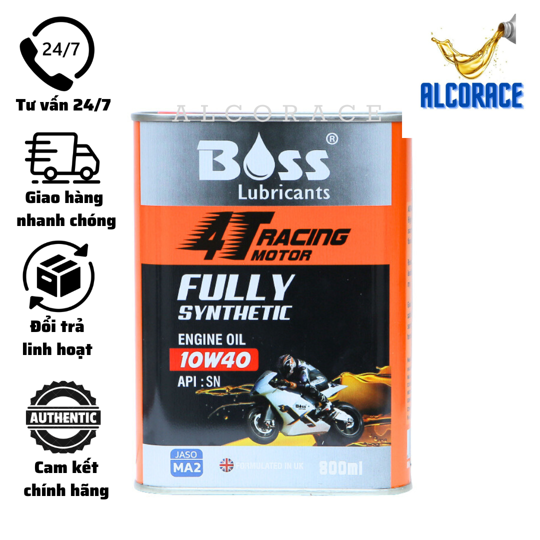 Nhớt xe số Boss 4T Racing Motor 100% tổng hợp - hàng nhập UAE