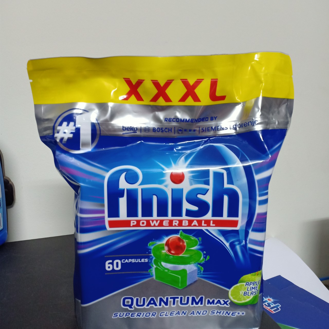 Viên rửa bát Finish Quantum max  túi 60 viên