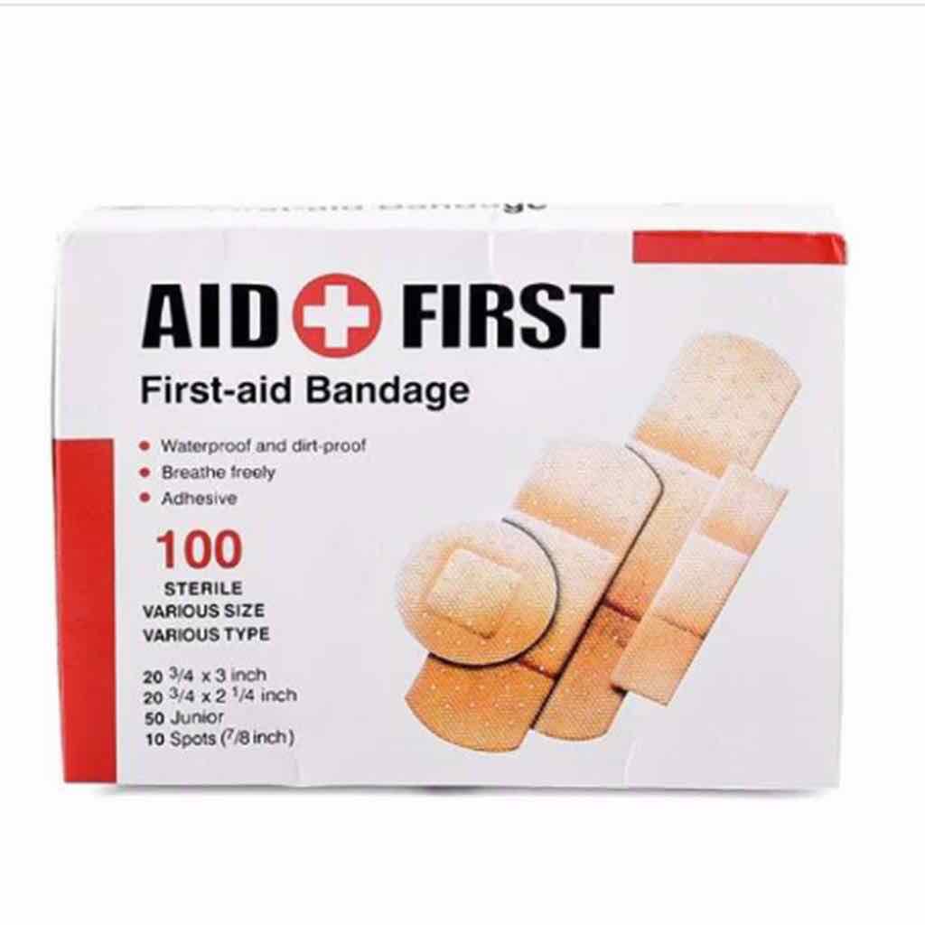 Băng keo cá nhân aid first hộp 100 miếng dán ngoctranshop - nt9039