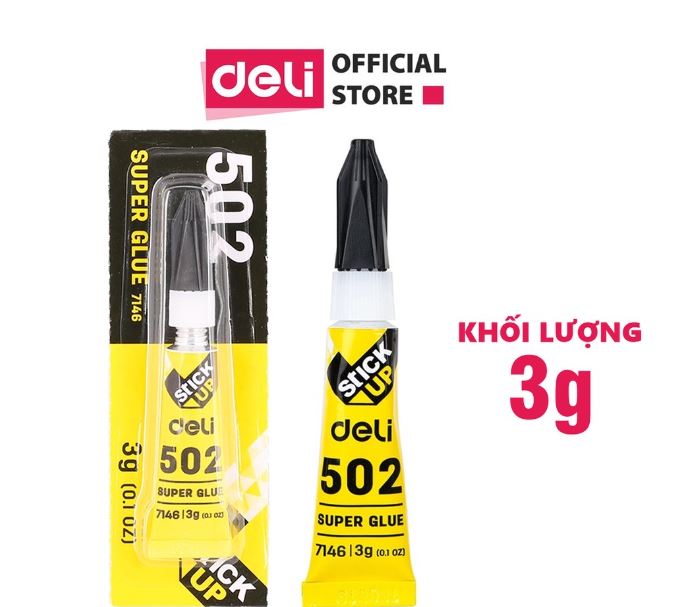 Keo dán sắt 502 deli