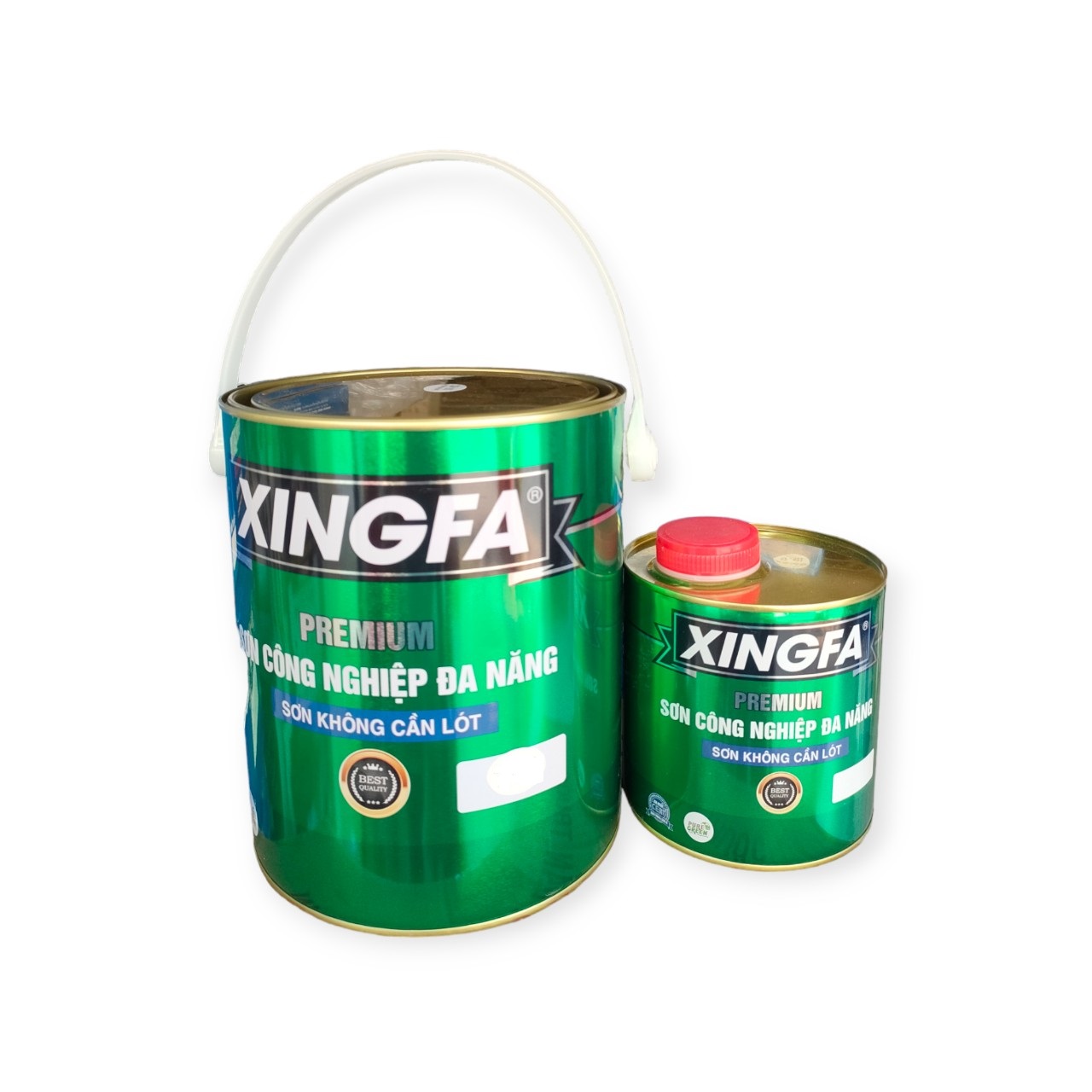 Sơn sắt mạ kẽm xingfa 2 thành phần bộ 4.4kg