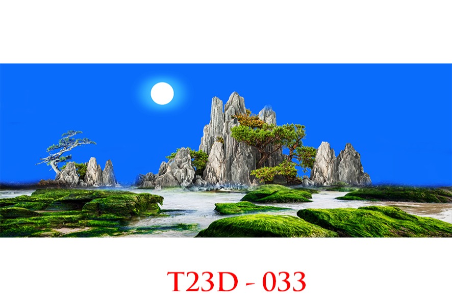 Tranh 3D bể Cá T23D 033 Fuil Kích Thước