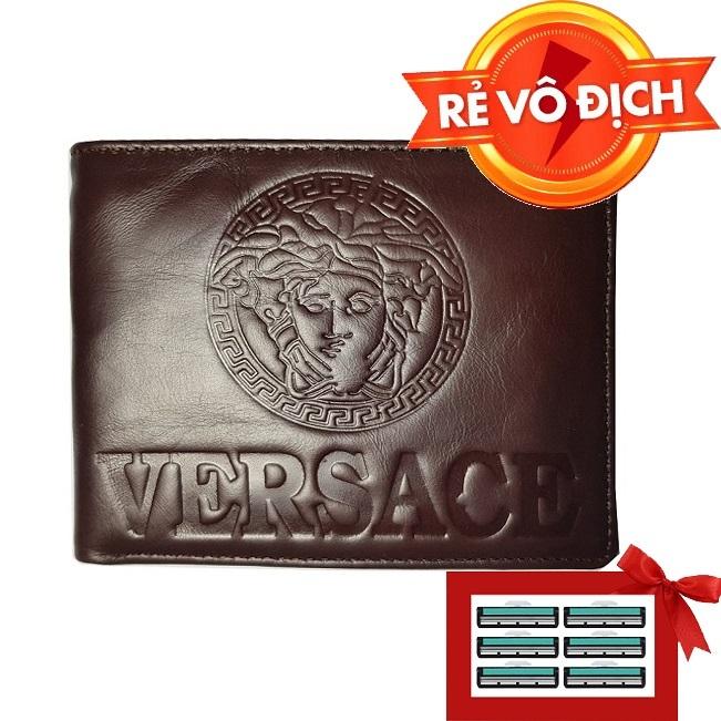 [HCM]Bóp ví da bò sáp siêu đẹp Ruby Luxury tặng kèm 6 lưỡi dao cạo râu kép trị giá 60.000 đ