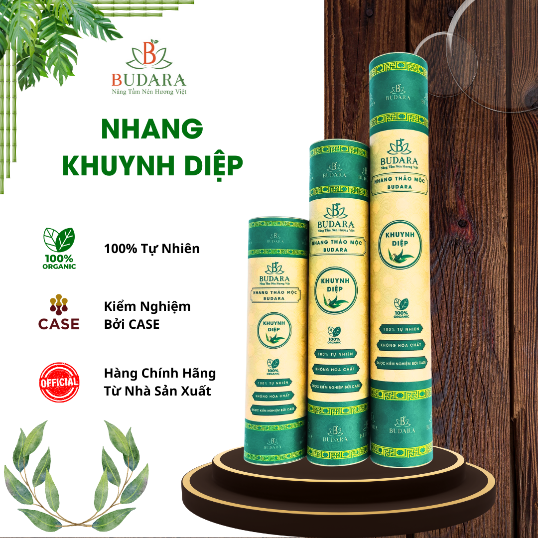 Nhang khuynh diệp, nhang làm từ lá khuynh diệp, nhang thảo mộc budara