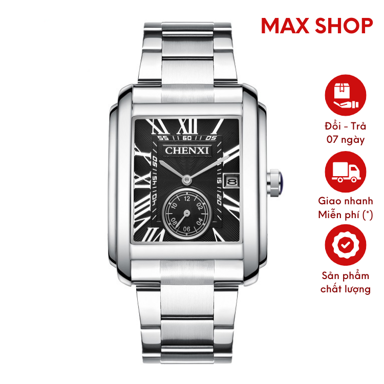 Đồng Hồ Nam Chenxi CXV02  Mặt Vuông Khỏe Khoắn Sang Trọng