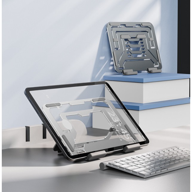 Đế Tản Nhiệt Macbook Kệ Đỡ Laptop Nhôm Gấp Gọn Kiêm giá đỡ ipad 13 inch, 14 inch, 15.6 inch, 17 inch Để Bàn Đa Năng T620
