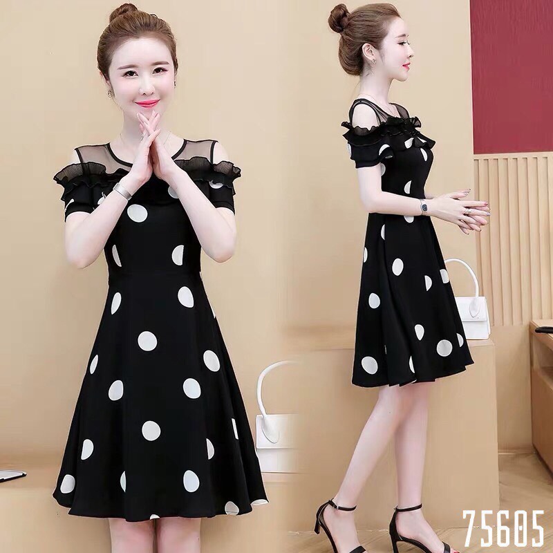 Đầm nữ xòe lụa bi siêu xinh đủ size s m l xl xxl