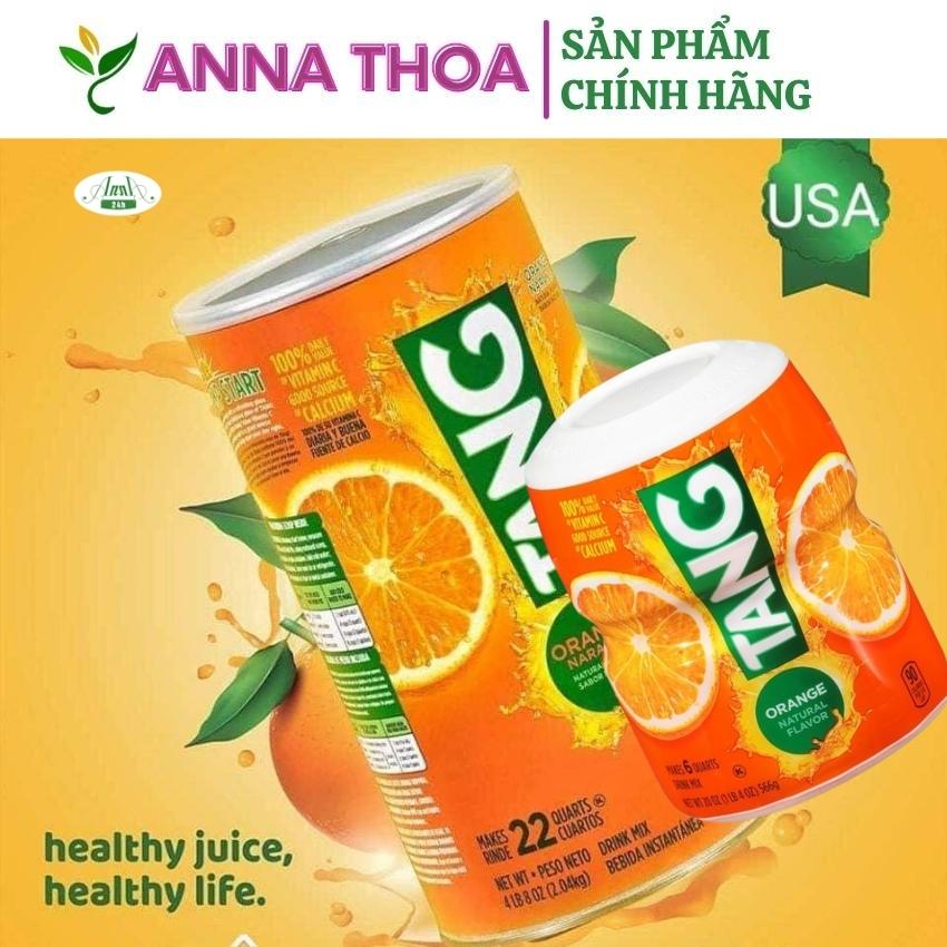 Bột Cam Tang Bột hòa tan Vitamin C vị cam tươi nguyên chất Bổ sung dưỡng chất cần thiết tăng sức đề kháng Loại 2,04kg Hàng Mỹ Anna Thoa