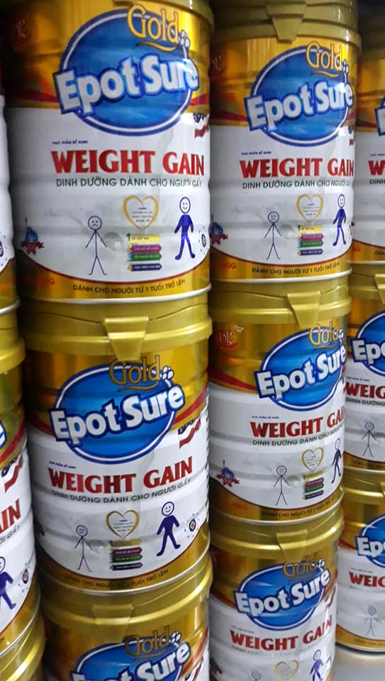 Sữa tăng cân Epot sure Weight Gain 900g dành cho người gầy thích hợp mọi lứa tuổi (date 2026)