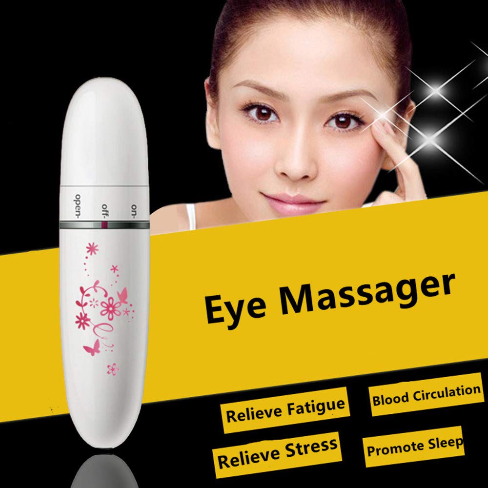 [HCM]Máy Massage mắt mini cầm tay 308 (Khuyến Mãi Kèm 1 Móc Khoá Bất Kỳ) - Electric Mini Vibrations Pouch Eye Massage Pen (Bút Massage mini cầm tay máy mát xa mắt mini)