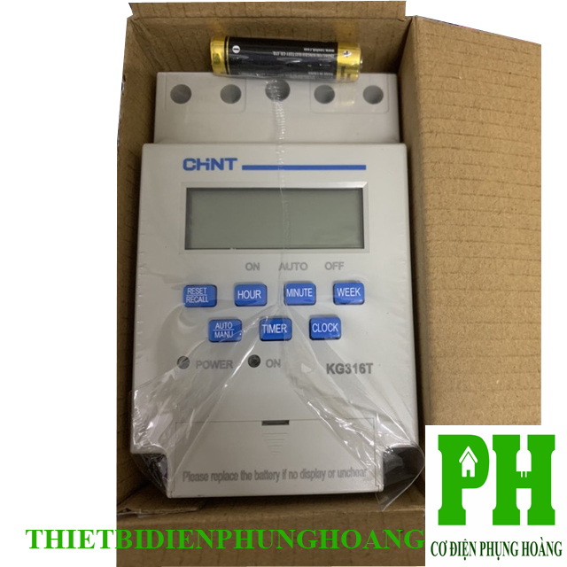 Timer 24h điện tử kg316t chint