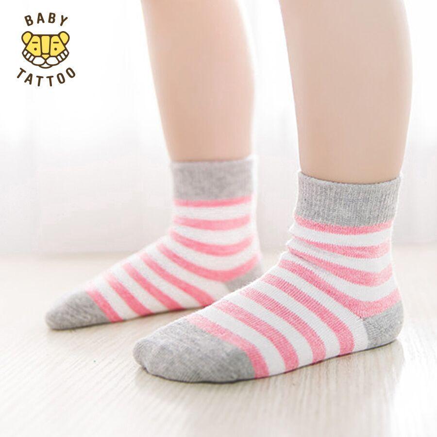 [HCM]Vớ ngắn cho trẻ Chất liệu Cotton thoải mái Vớ cho bé trai và bé gái 1 bộ 4 đôi 0-1-2-3-4-5-6 tuổi