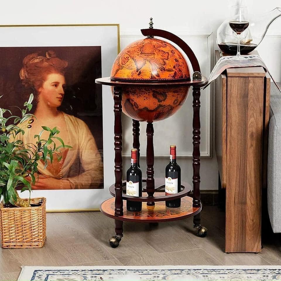 (Hàng Đức) Bàn Bar di động mini COSTWAY 45 x 45 x 88 cm, đường kính 33cm
