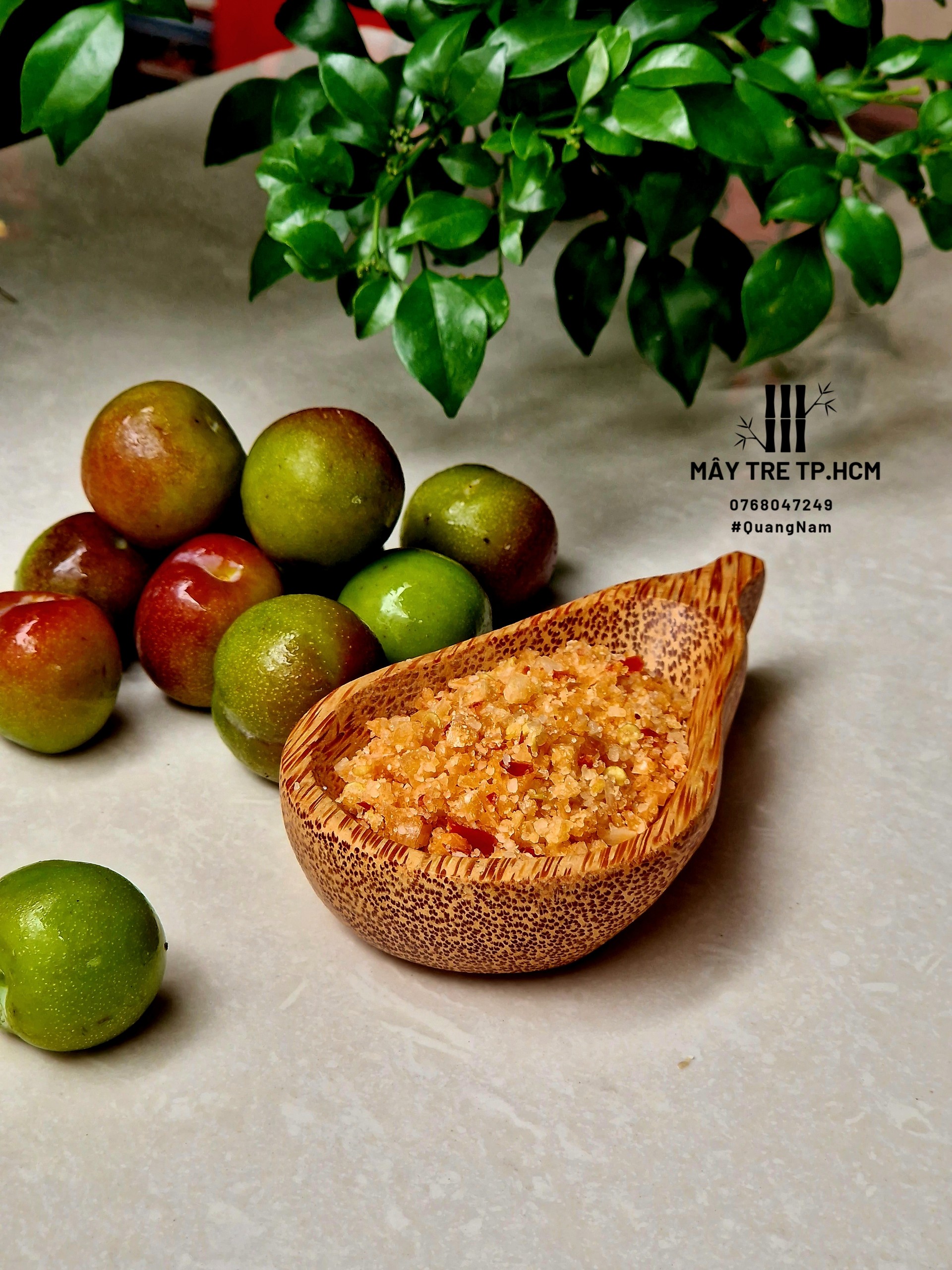 Chén đựng nước chấm bằng gỗ dừa xinh xắn