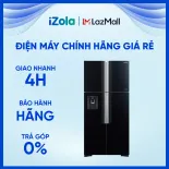 [GIAO TẠI HCM] Tủ lạnh Hitachi Inverter 540 lít R-FW690PGV7(GBK) - Lấy nước bên ngoài - Bảng điều khiển bên ngoài - Mặt gương sang trọng, dễ vệ sinh