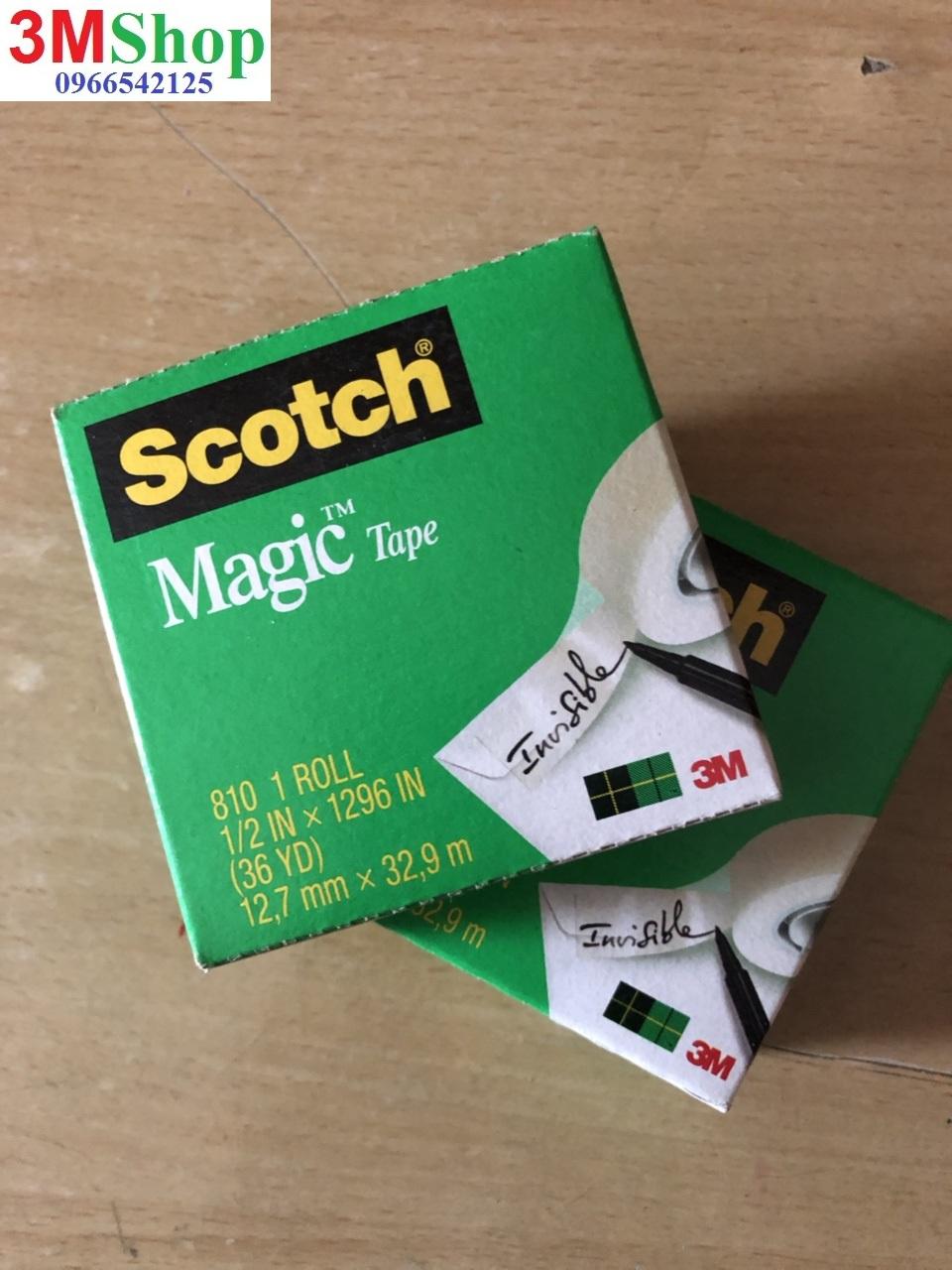 BĂNG KEO KỲ DIỆU 3M 810 SCOTCH MAGIC TAPE (12mm x 32m)