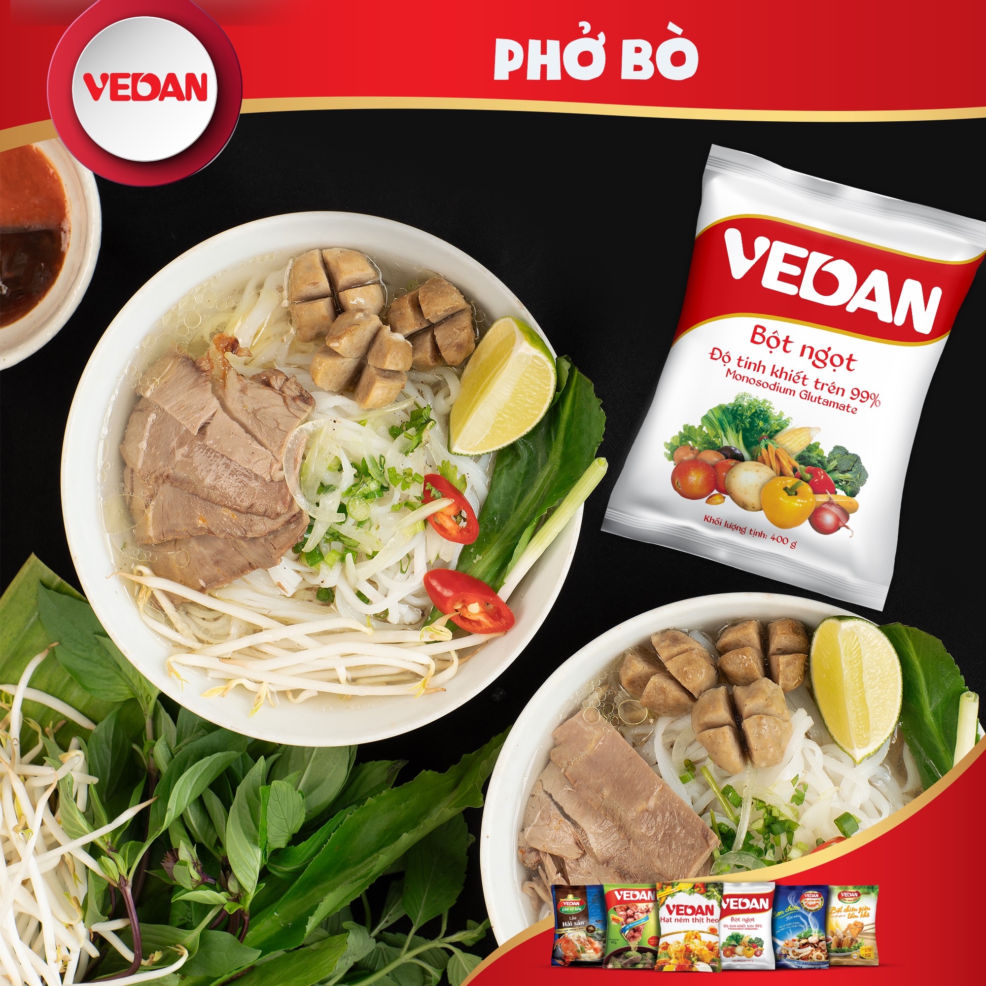 Chính hãng - bột ngọt mì chính vedan 400g