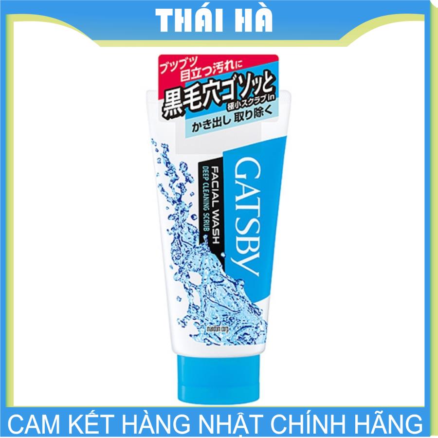 [HCM]Sữa Rửa Mặt Gatsby Cho Nam 130g Ngăn Ngừa Mụn Dưỡng Sạch Sâu Cho Da