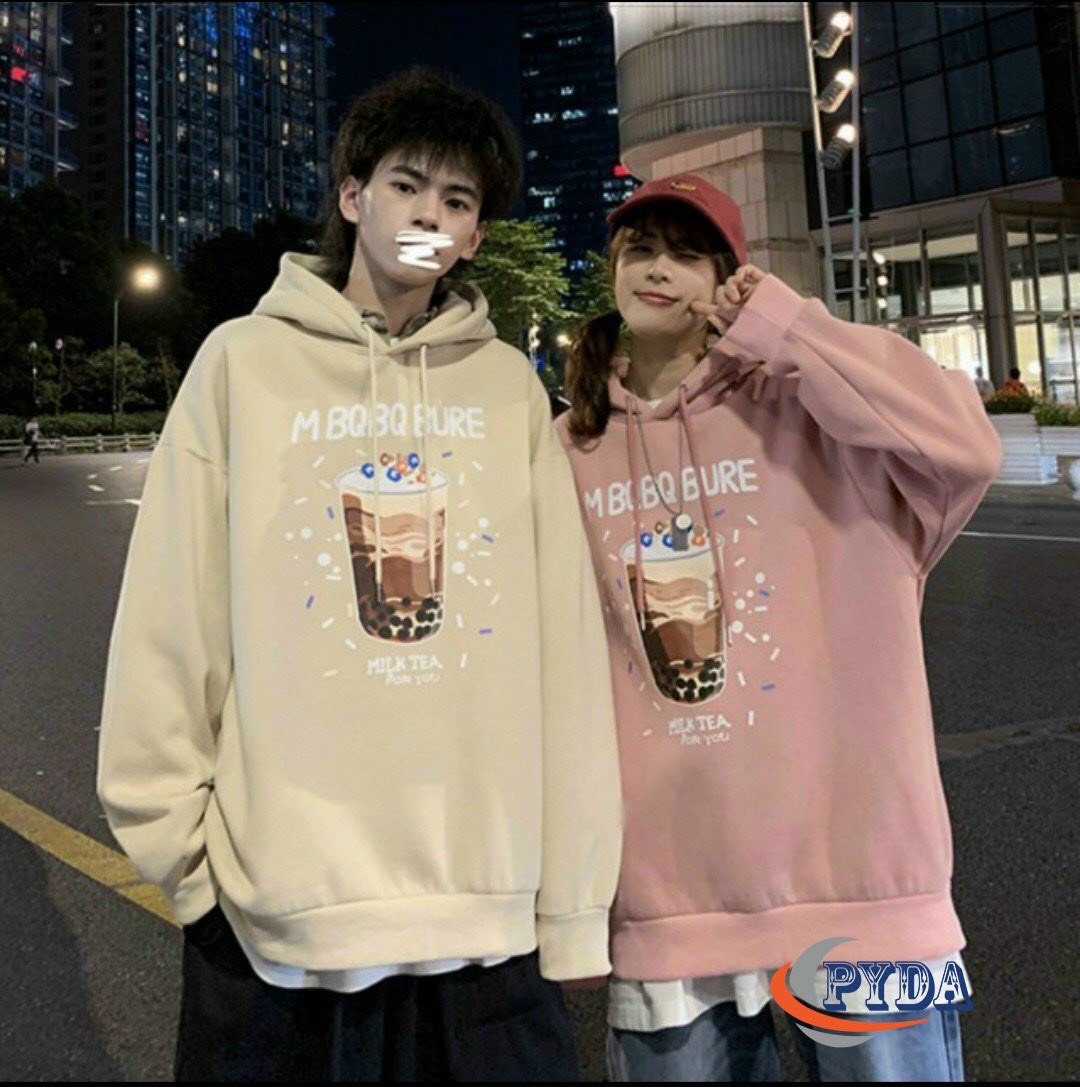 Áo hoodie chui đầu nam nữ in hình Trà Sữa siêu xinh, Áo hoodie vải đẹp dày dặn mềm mịn, Mẫu hoodie bán chạy nhất hiện nay, Hoodie thời trang mới giá tôt nhất thị trường.