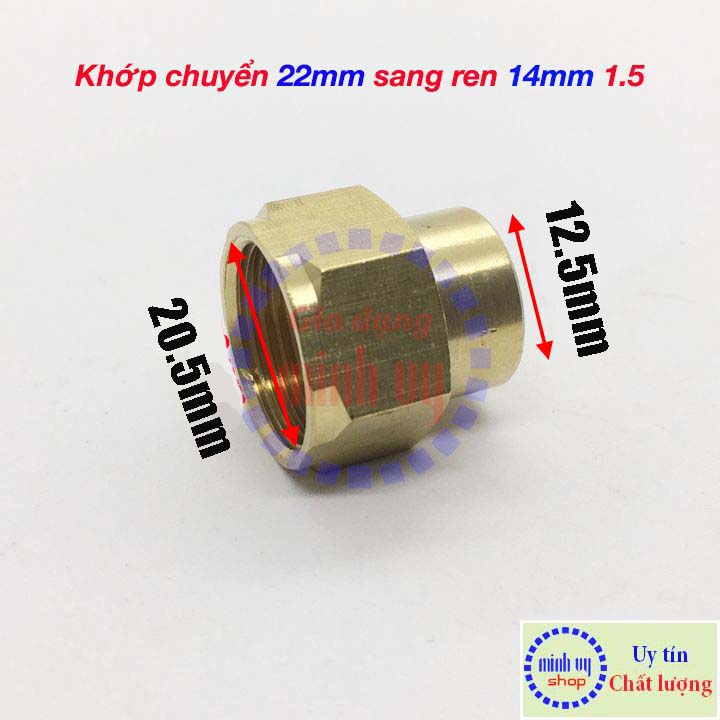 Khớp chuyển ren trong 22mm sang ren trong 14mm
