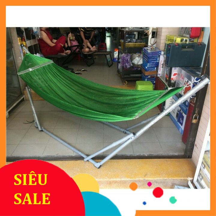 XẢ KHO 3 NGÀY Võng xếp khung sơn tĩnh điện người lớn hàng cao cấp tải trọng người lớn 150 kg