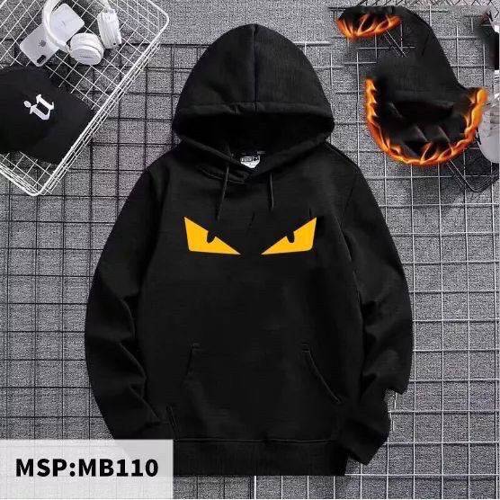 [HCM]ÁO HOODIE ÁO KHOÁC NỈ NAM NỮ IN HÌNH ĐÔI MẮT