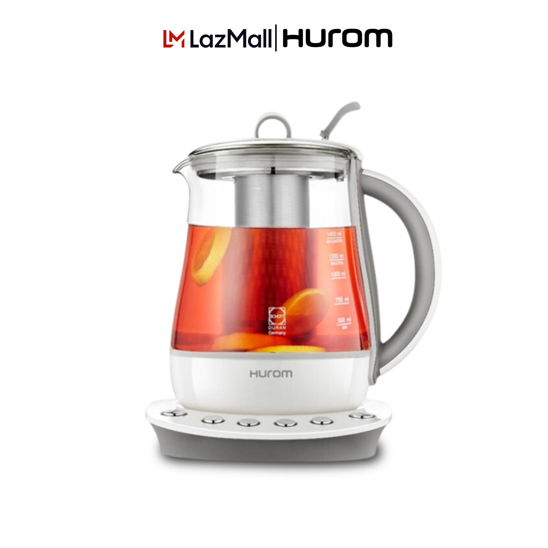 Hurom teamaster b01fwh - ấm nấu trà tự động, dung tích 1.4 lít, công suất 1000w l bảo hành 1 năm - chính hãng hàn quốc