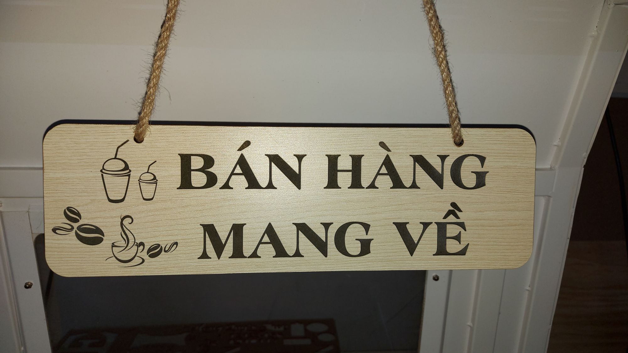 Bảng gỗ Bán Hàng Mang Về Size L