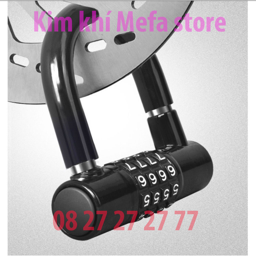 Ổ khóa số chữ u h&d cao ấp, an toàn - ổ khóa mật khẩu 4 số