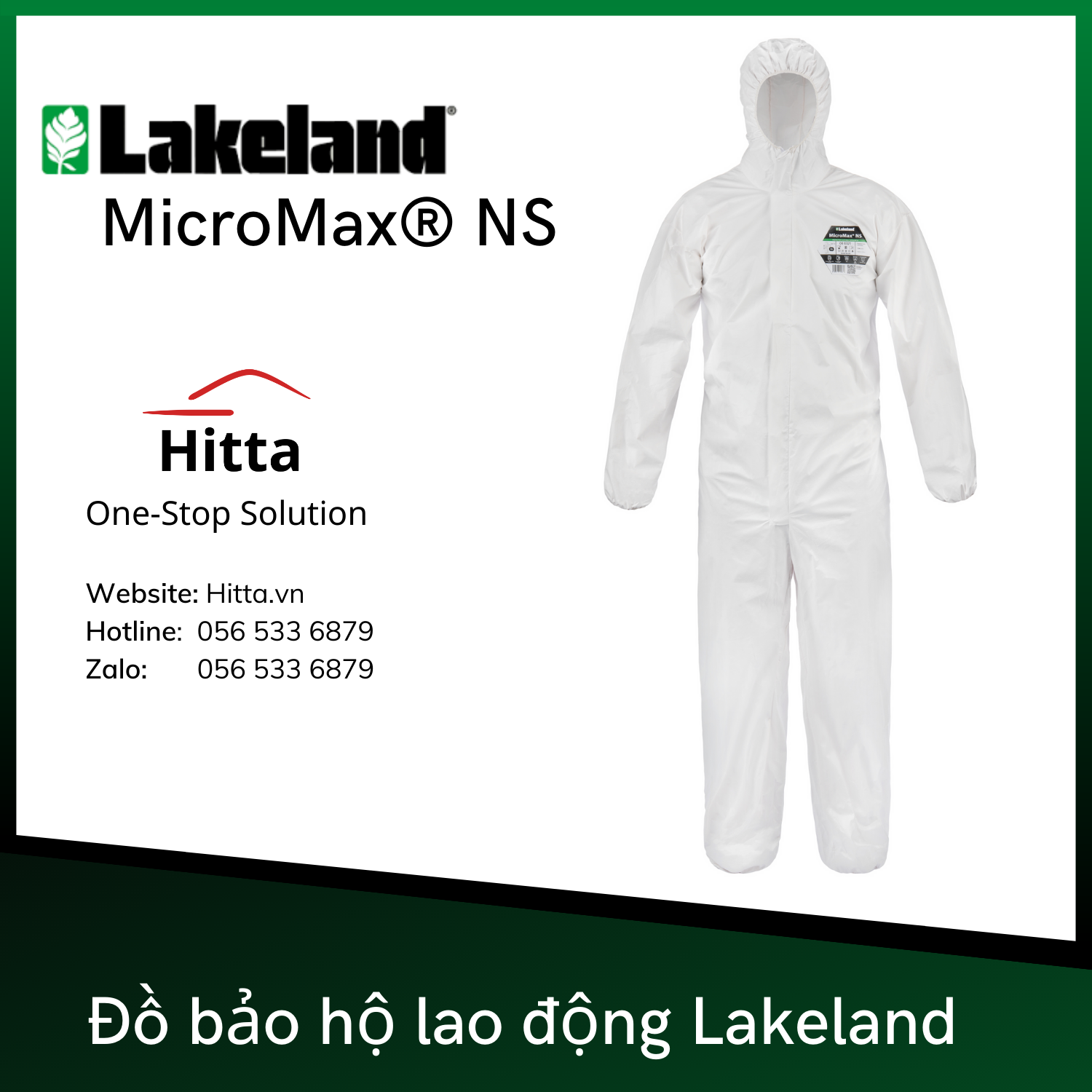 Bộ bảo hộ cấp 4 lao động Lakeland level 4 Micro Max NS