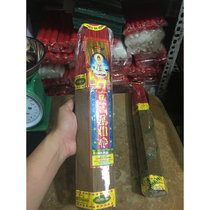 Nhang thơm quế 250 và 500 cây thảo mộc tự nhiên thiện thành 4 tất | nhang đốt thắp hương đặc biệt