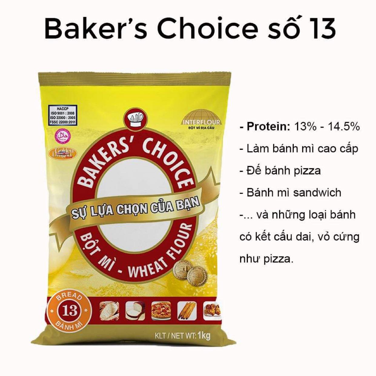 Bột mì bakers' choice số 13
