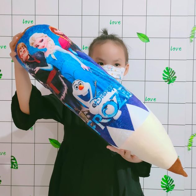 Gối ôm 3d công chúa elsa nữ hoàng băng giá gối ôm 3d bút chì giá rẻ