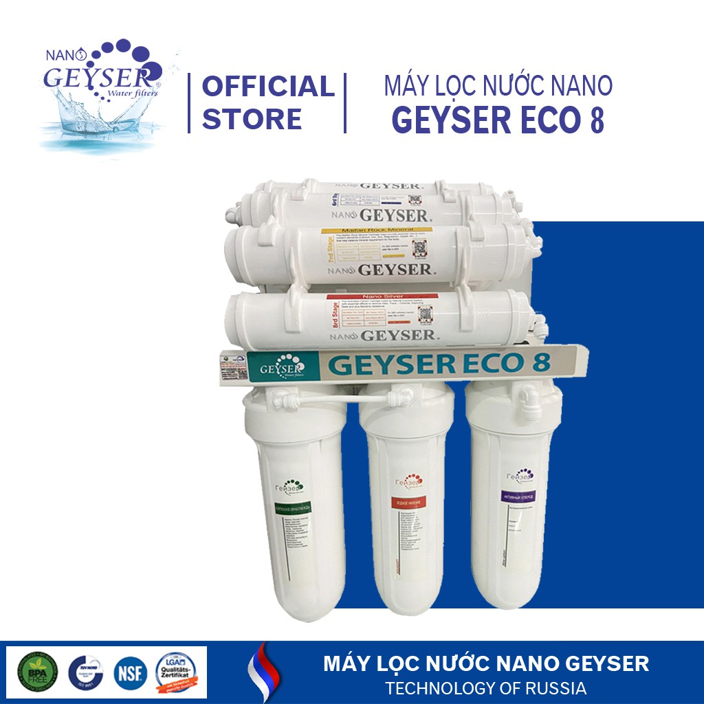 [Chính hãng-Cao cấp-Bảo hành 36 TH-Đổi mới] Máy lọc nước Nano-Geyser-TK-6-7-8-9-máy lọc nước công nghệ Nga