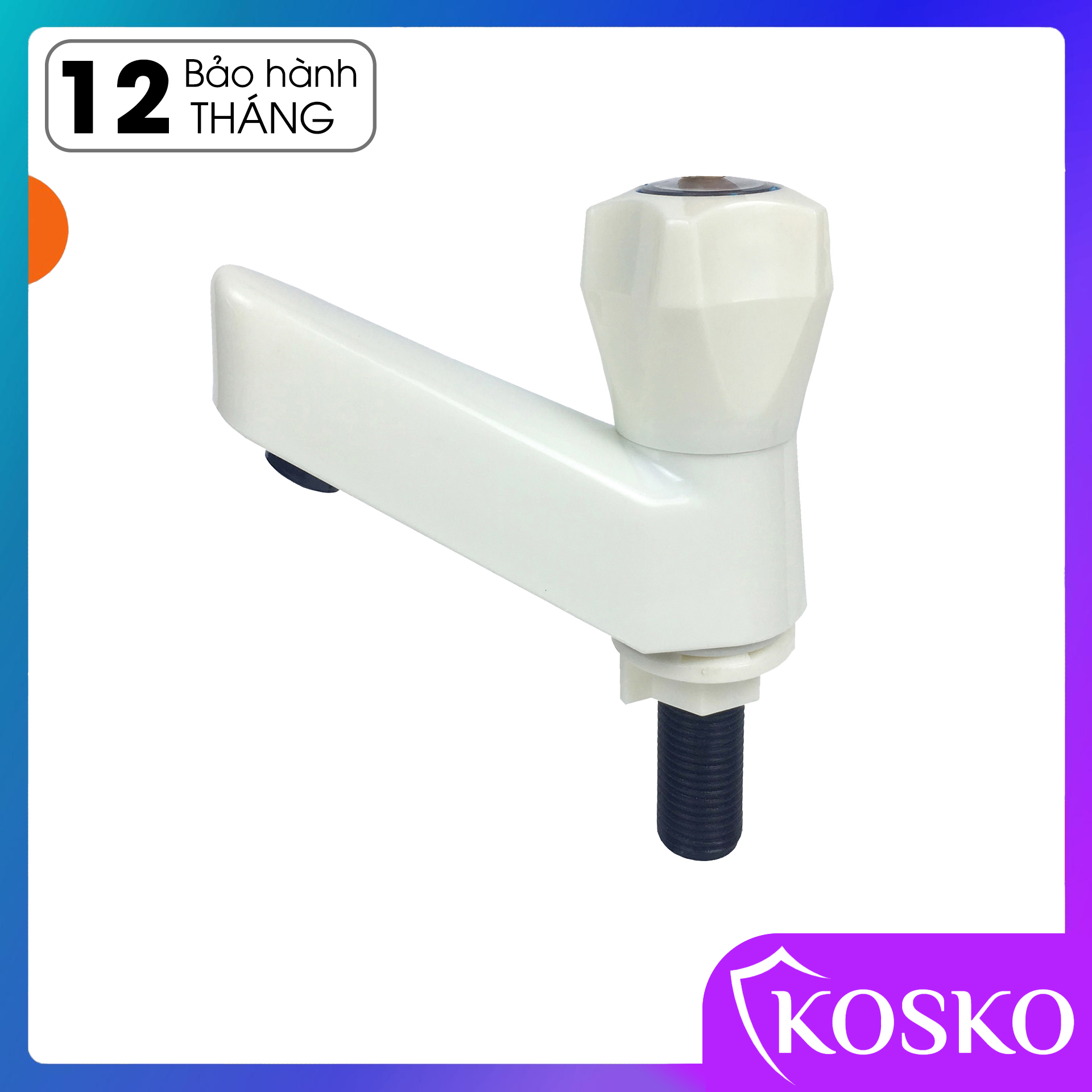 Vòi lavabo rửa mặt lạnh Nhựa ABS (Hàng chuẩn loại 1) phù hợp với mọi loại chậu rửa mặt 1 Lỗ, chậu thường (Bảo hành 12 tháng - 1 đổi 1 trong vòng 7 ngày) Dễ dàng lắp đặt không cần gọi thợ