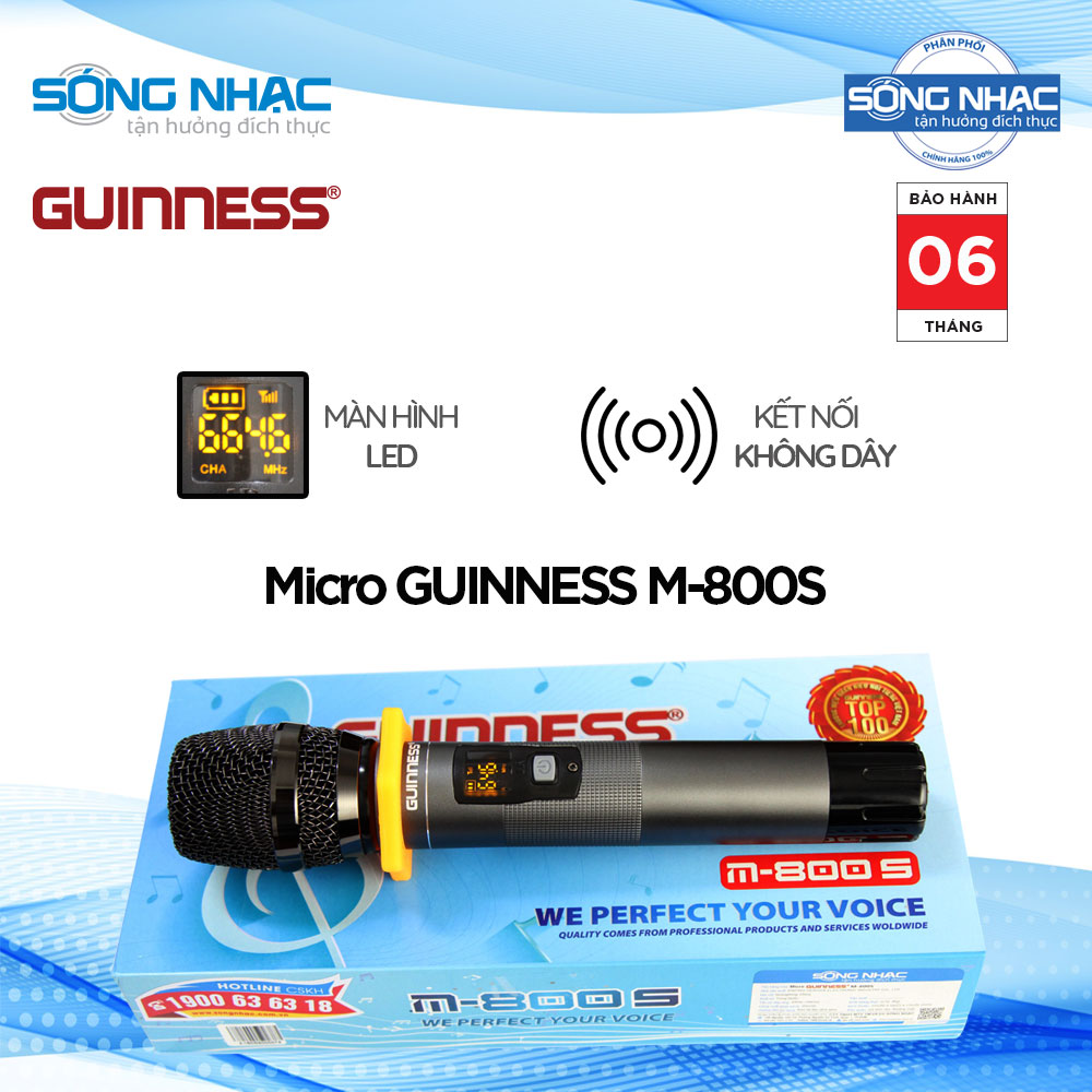 [HCM]Micro karaoke không dây Guinness M800S