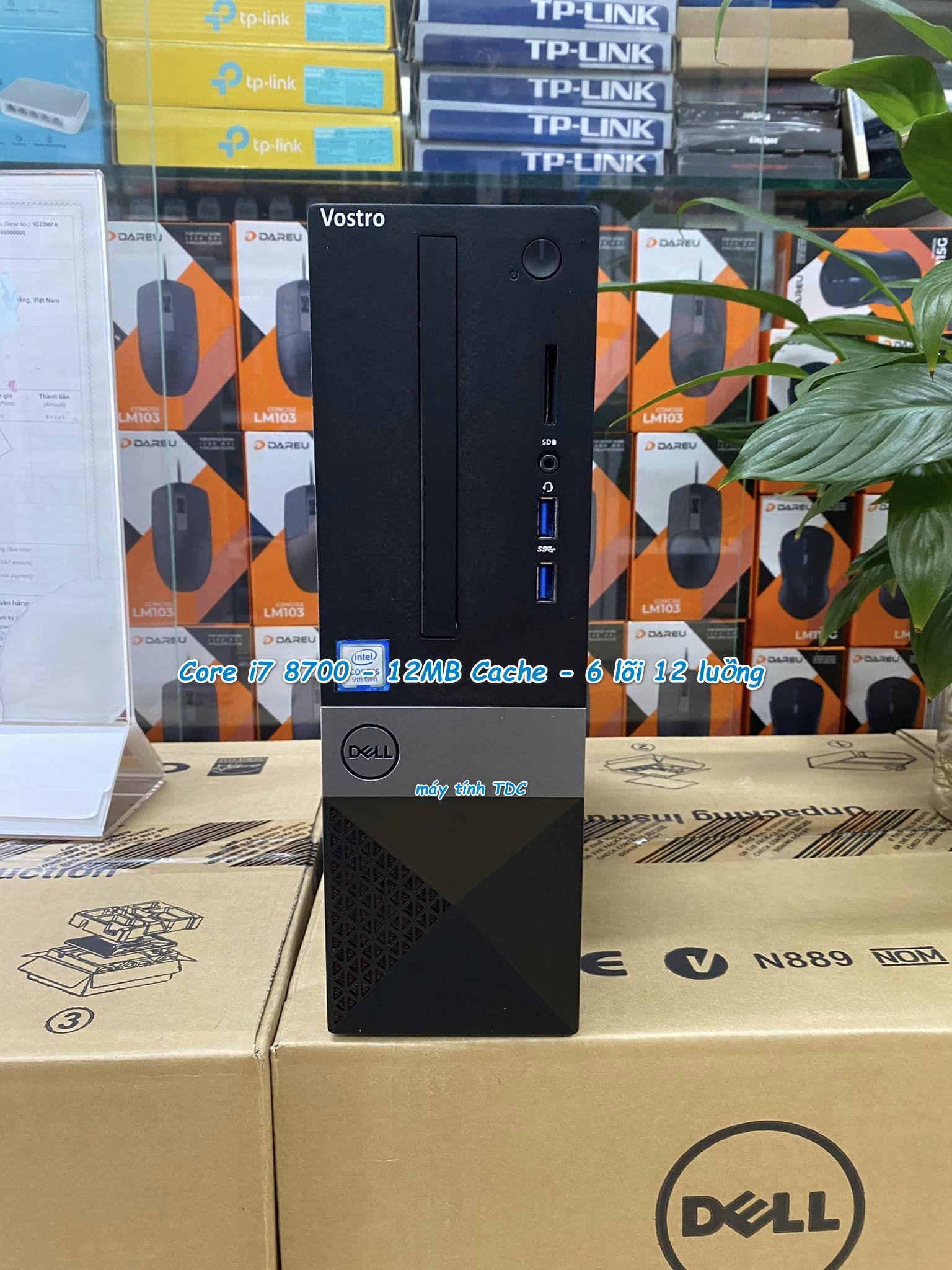  Thùng máy tính đồng bộ DELL VOSTRO 3470 SFF Core i7 8700   ram 16GB   SSD 256GB. Bảo hành 1 năm 1 đổi 1 