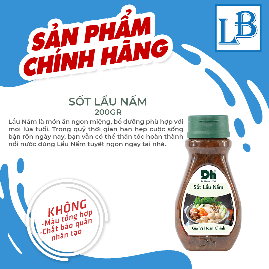 Sốt Lẩu Nấm Dh Foods (Chai 200gr)