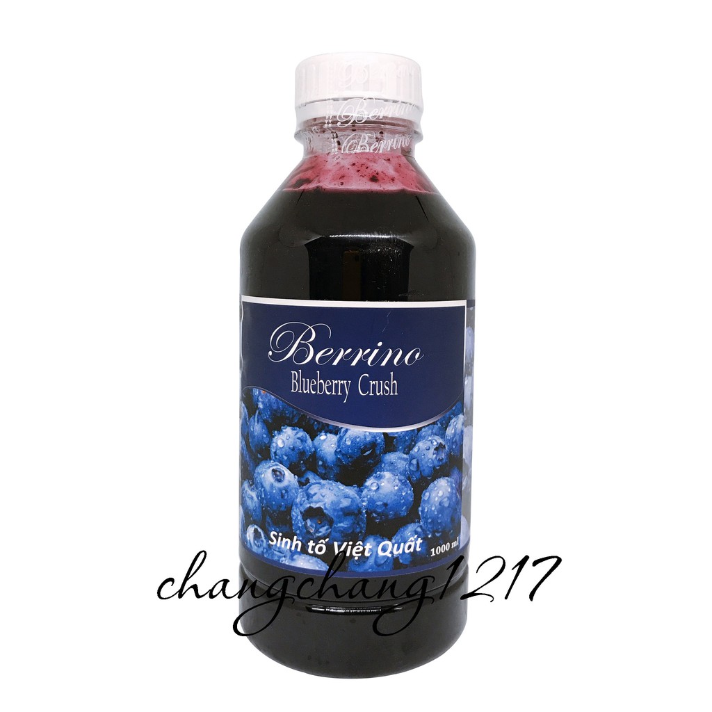 Sinh tố berrino việt quất chai 1 lít
