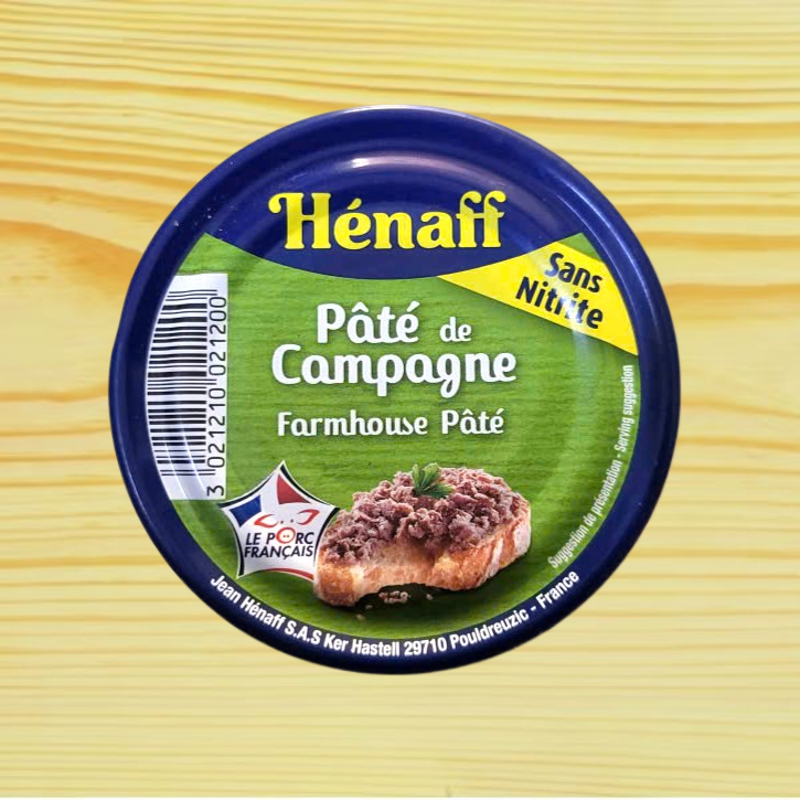 HENAFF [ hộp XANH LÁ 130g ] PA TÊ ĐỒNG QUÊ TRUYỀN THỐNG PHÁP Pâté de Campagne