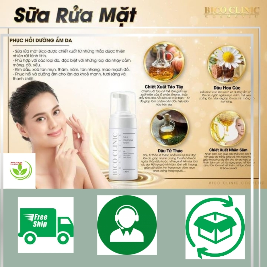 100ml Sữa rửa mặt sạch sâu cho mọi loại da, kể cả da nhạy cảm BICO-001