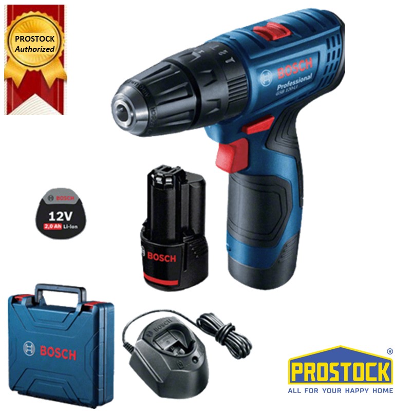 Máy khoan vặn vít đa năng dùng pin GSB 120-Li Bosch chính hãng- Khoan gỗ thép khối xây nể.